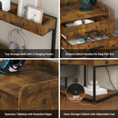 Advwin LED Bedside Table with Charging Station