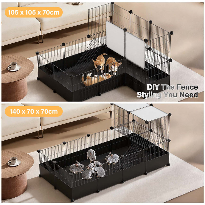 Advwin Guinea Pig Cage with Waterproof Mat & Ladder