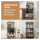 Advwin 4 Tiers Kitchen Bakers Rack with Power Outlet (Pre-Order)