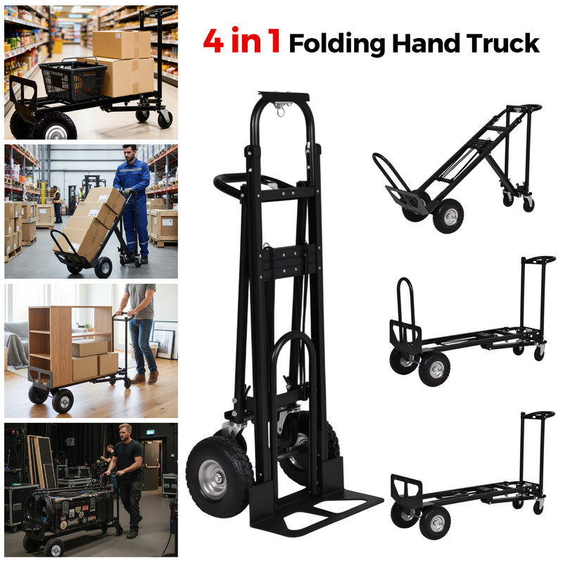 Advwin Portable 4 in 1 Aluminum Hand Truck