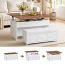 Advwin 95cm Lift Top Coffee Table with Storage Bench