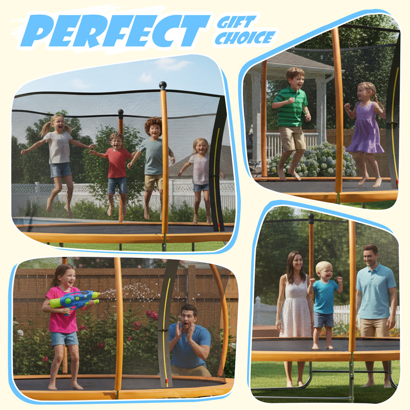 Advwin 12FT Recreational Trampoline Outdoor for Kids