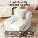 Advwin Armless Modular Sofa Corduroy Cloud Chair
