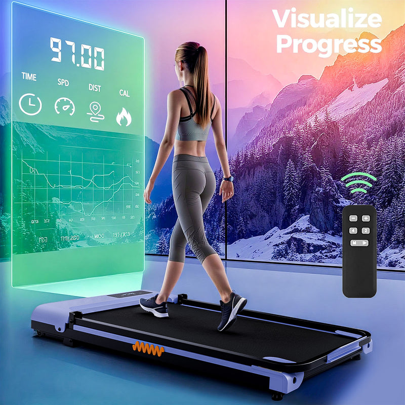Advwin 5% Incline Walking Pad Foldable Treadmill Compact Portable ...