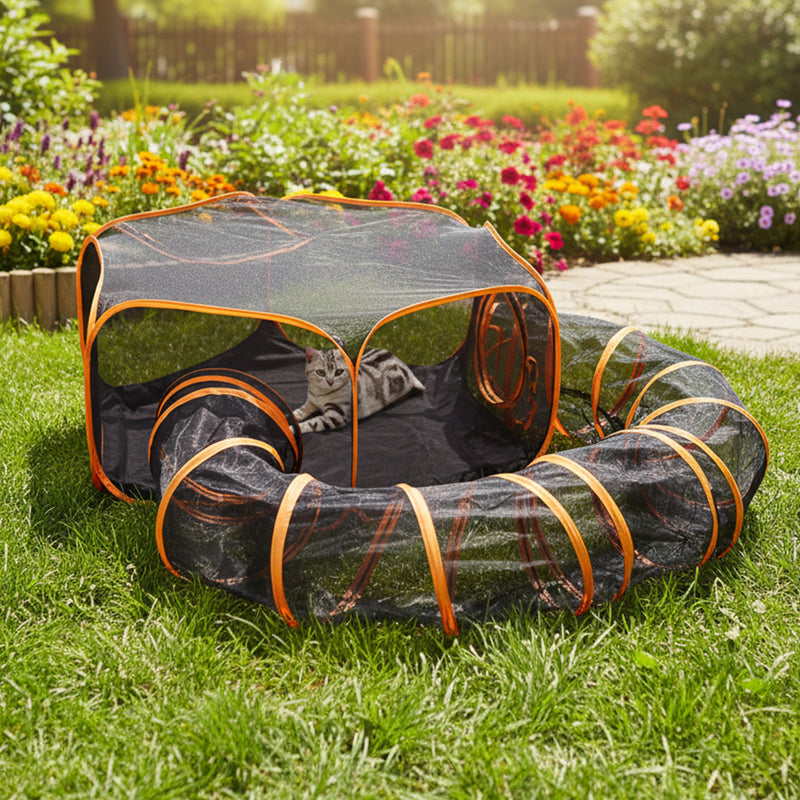 Advwin Outdoor Cat Enclosures Playground with Storage Bag