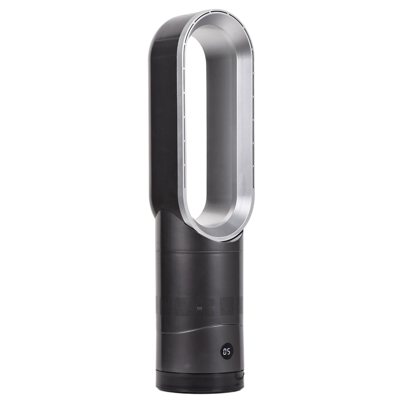 Advwin Bladeless Tower Fan Portable Electric Fan Black