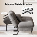 Advwin Convertible Futon Sofa Bed with Adjustable Backrest