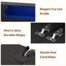 Advwin 160cm Wall-Mounted TV Stand with LED Light