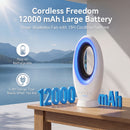 Advwin Bladeless Tower Fan Powerful Desk Fan with 4 Speeds