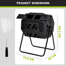 Advwin Garden Composting Bin Dual Chamber 160L
