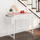 Advwin 80cm Small Desk with 2 Drawers and Storage Bag