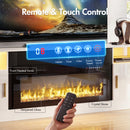 Advwin 178cm Fireplace TV Stand with 90cm Electric Fireplace