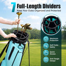 Advwin 7-Way Golf Stand Bag w/ Full-Length Dividers