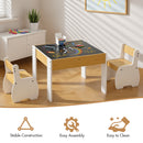 Advwin 3pcs Kids Table and Chairs Set with Storage