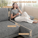 Advwin Sectiona Sofa 4-Seater U Shape Couch