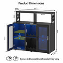 Advwin Sideboard Buffet Cabinet with LED Lights