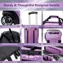 Advwin 26" Rolling Dance Bag with Garment Rack & Curtain