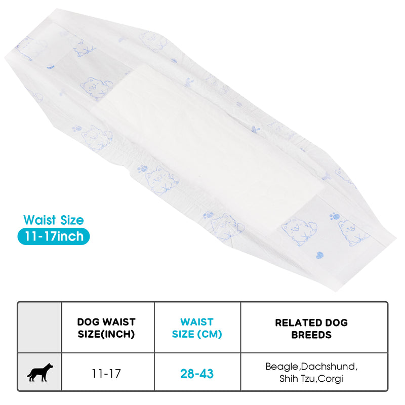 Advwin Disposable Dog Diapers for Male Dogs