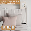 Advwin Bed Frame with Storage Drawers Beige