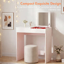 Advwin Makeup Vanity Desk with Flip Top Mirror & Drawer