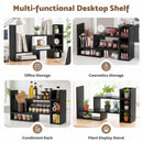 Advwin Adjustable Desktop Bookshelf Organizer