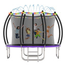 Advwin 10FT Outdoor Trampoline w/Sprinkler & LED Lights(Pre_Order)