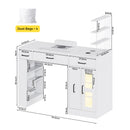 Advwin Manicure Table w/Glass Top Drawer Dust Collector