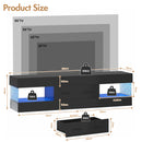 Advwin 152cm LED TV Stand High Gloss Cabinet w/ Drawer