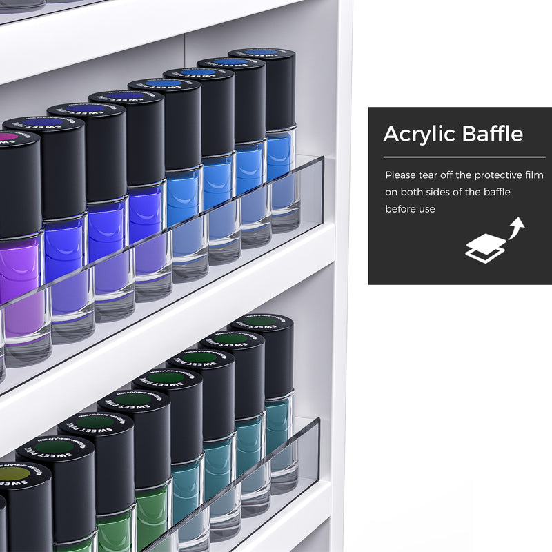 Advwin Nail Polish Rack Wall Mounted