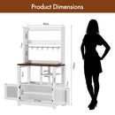 Advwin Kitchen Bakers Rack with Power Outlets