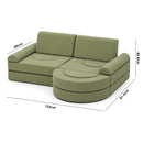Advwin 16pcs Modular Kids Play Couch Building Fort