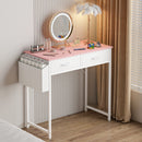 Advwin 80cm Small Desk with 2 Drawers and Storage Bag