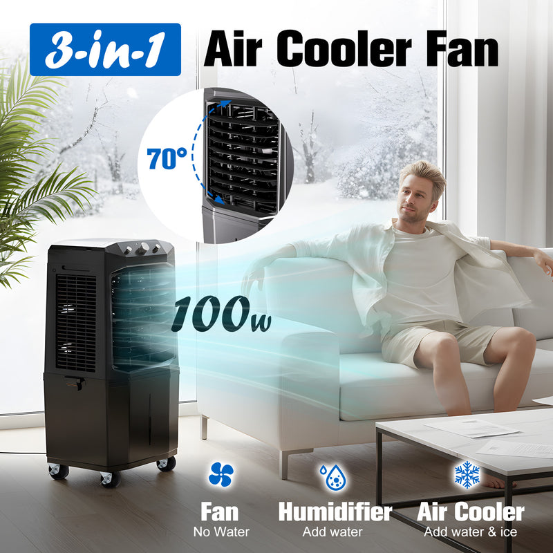 Advwin Evaporative Air Cooler Fan with 69L Water Tank