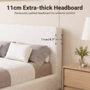 Advwin Bed Frame with 8CM Foam Cushioned White