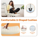 Advwin Armless Ergonomic Office Chair Cross-Legged