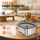 Advwin 7.5L Stainless Steel No-Spill Dog Water Bowl