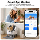 Advwin Open-Top Self Cleaning Cat Litter Box with App Control