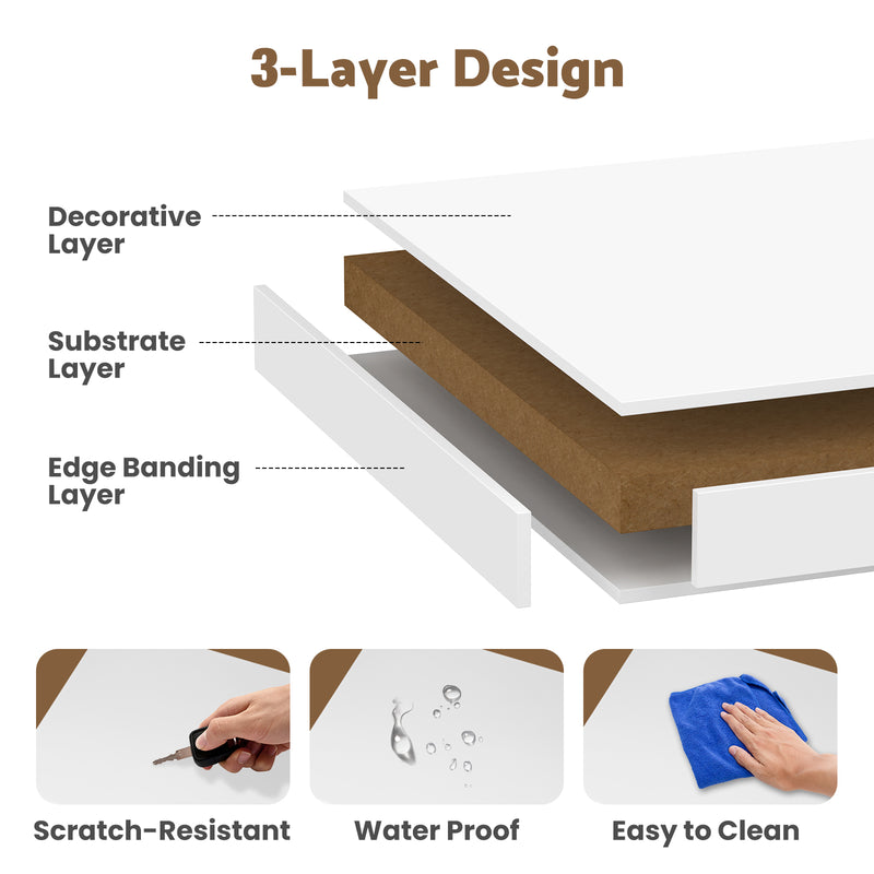 Advwin Adjustable Desktop Bookshelf Organizer
