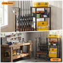 Advwin Fishing Rod Rack with Wheels & 3-Tier Shelves