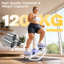 Advwin Side-To-Side Mini Stepper with Resistance Cords & Mat
