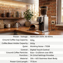 Advwin Burr Coffee Grinder 300g Hopper 100g Container