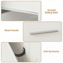 Advwin LED TV Unit 152cm with Water Corrugated Side Panels