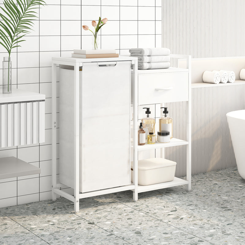 Advwin Laundry Hamper with Fabric Drawer 60L