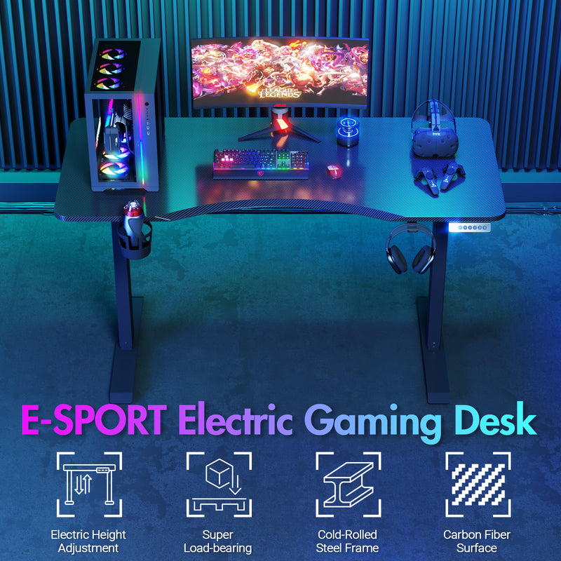 Advwin Electric Gaming Standing Desk 140cm