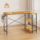 Advwin L Shaped Computer Desk with Storage Shelves