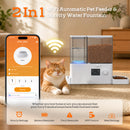 Advwin 2-in-1 Automatic 5L Cat Feeder & 3.5L Water Dispenser