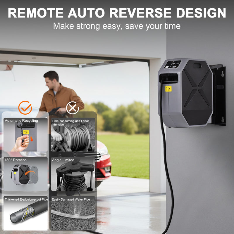 Advwin Wall Pressure Washer 4600PSI 30M Retractable Hose