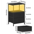 Advwin LED Bedside Table 60cm