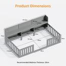 Advwin Wood Kids Bed Frame with bookcase