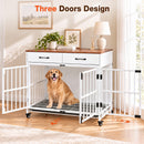 Advwin Dog Crate Furniture with Drawers & Removable Tray